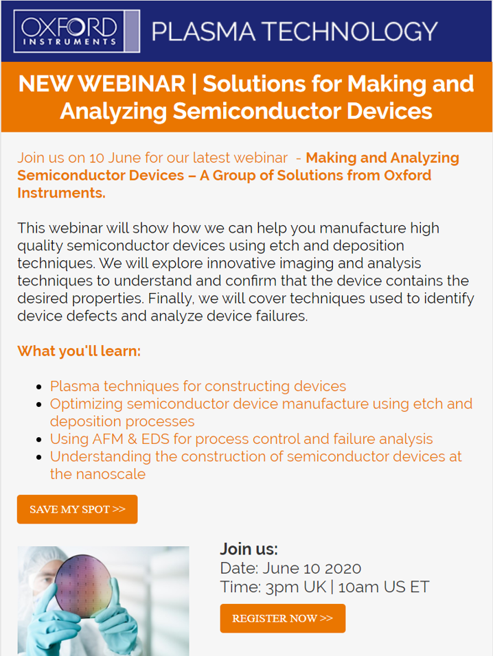 Webinar-Solutions For Making And Analyzing Semiconductor Devices – Nano ...