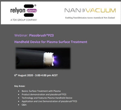 Webinar: Piezobrush®PZ3 Handheld Device for Plasma Surface Treatment