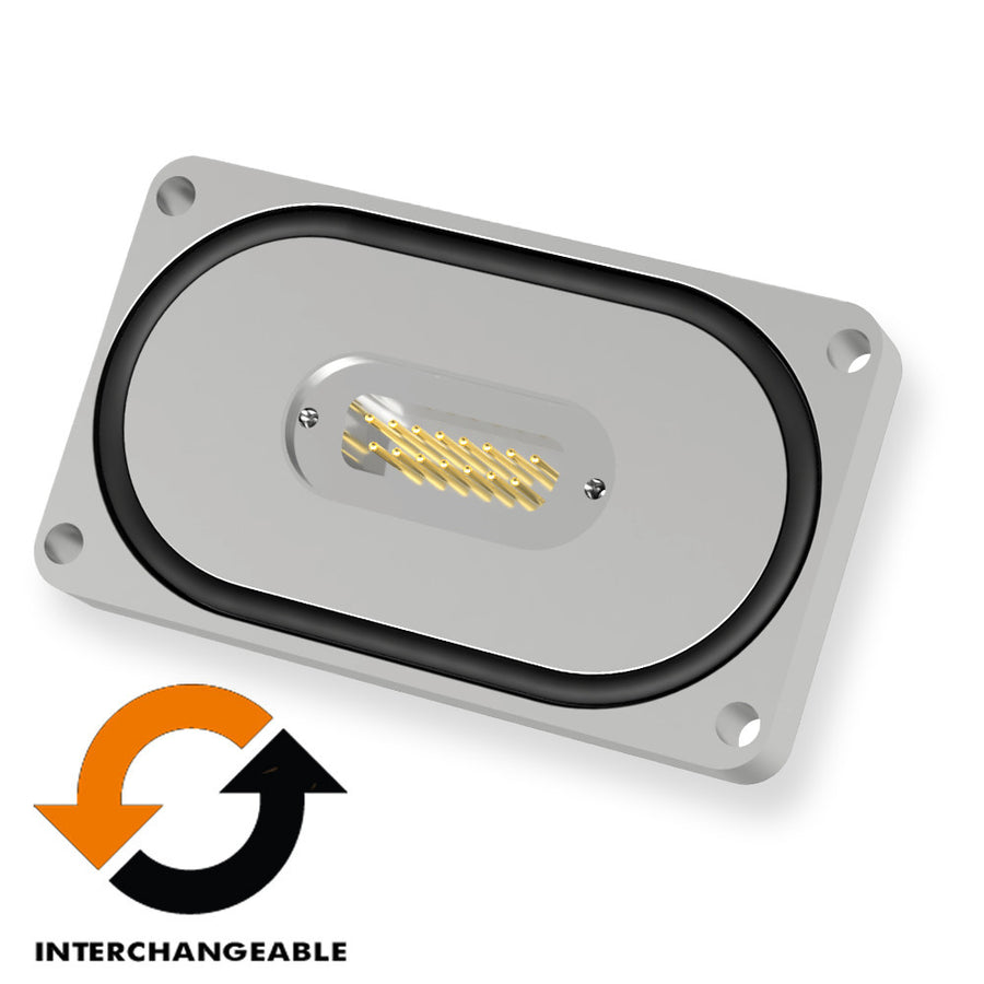 BASE PLATE 15 PIN SUB-D FEEDTHROUGH, O-RING SEALED (HIGH VACUUM ONLY)