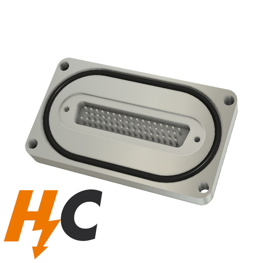 BASE PLATE 50 PIN SUB-D FEEDTHROUGH, HIGH CURRENT VERSION,O-RING SEALED (HIGH VACUUM ONLY)