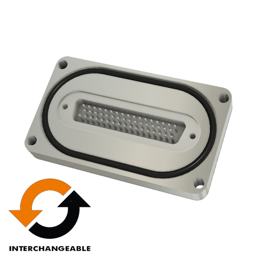 BASE PLATE 50 PIN SUB-D FEEDTHROUGH, O-RING SEALED (HIGH VACUUM ONLY)