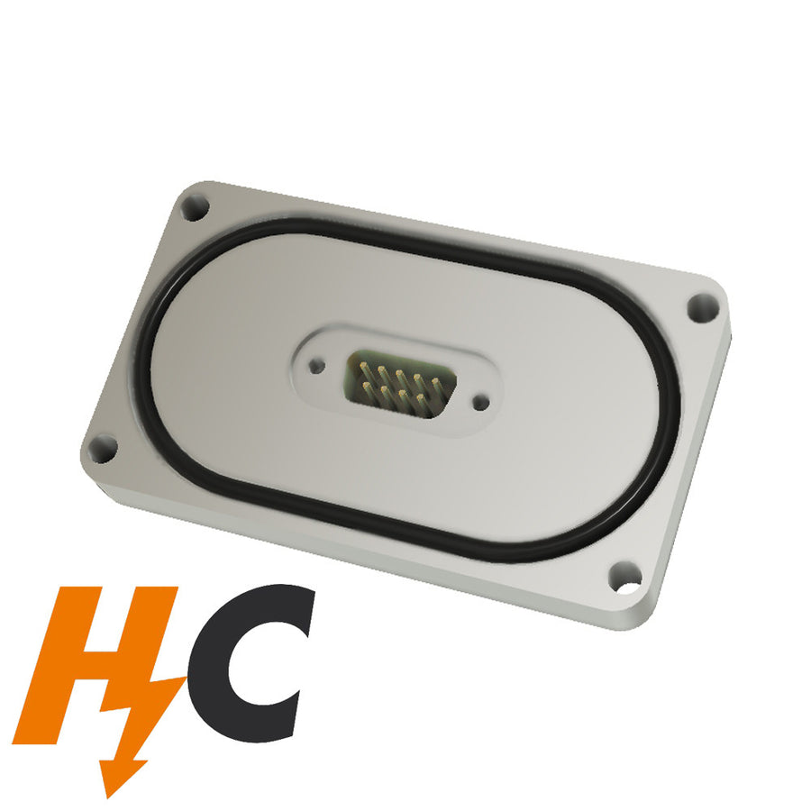 BASE PLATE 9 PIN SUB-D FEEDTHROUGH, HIGH CURRENT VERSION,O-RING SEALED (HIGH VACUUM ONLY)