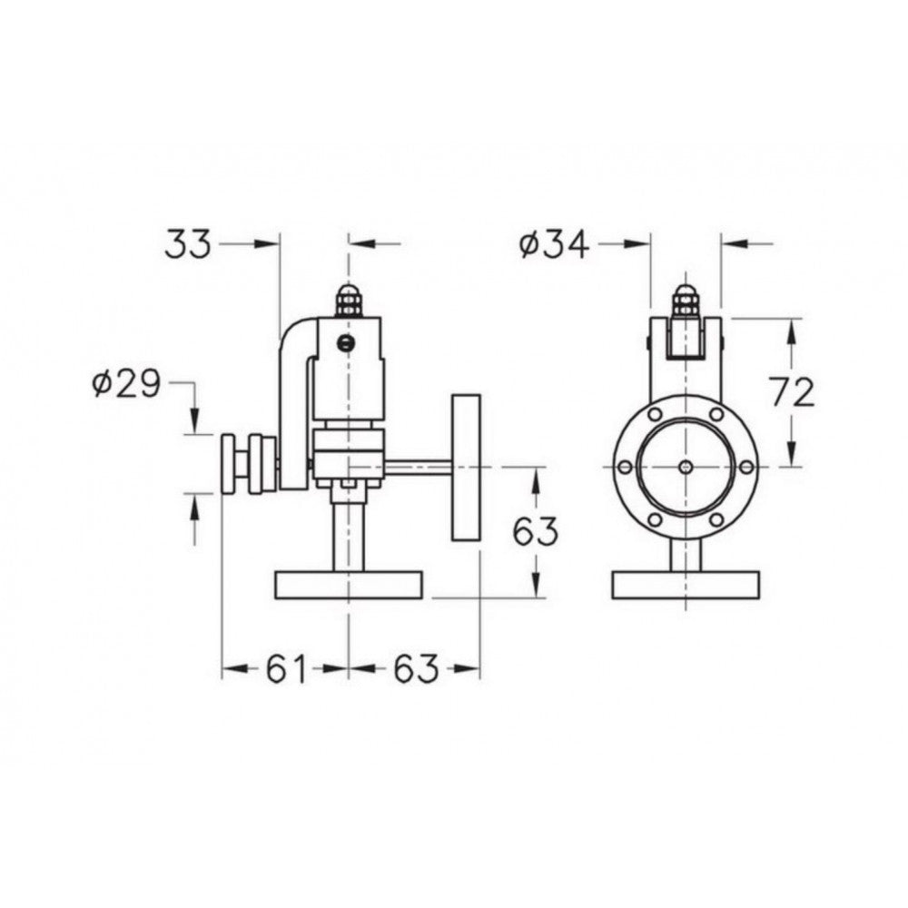 Leak Valve Manual 2 x Rotatable DN40CF