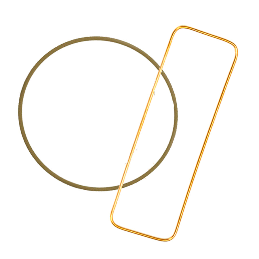 Replacement Gasket Kit for DN200CF Gate Valves, 1x Viton + 1x Metal