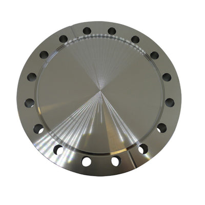 DN100CF UHV blank fixed flange, Stainless Steel 316L (1.4404)