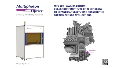 The Deggendorf Institute of Technology (DIT) expands manufacturing possibilities with the system purchase of MPO 100 to Deggendorf, Germany by Multiphoton Optics
