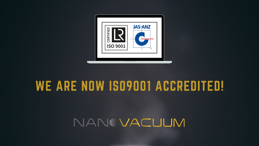 Nano Vacuum is now ISO9001:2015 accredited by Lloyds Register