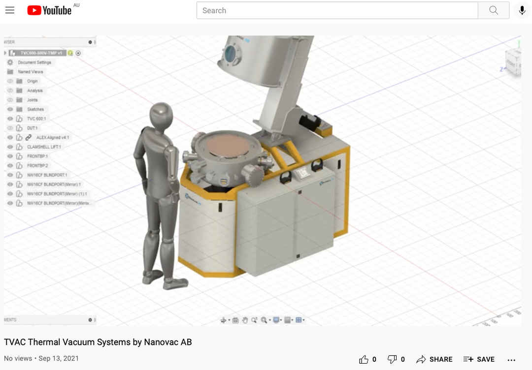 Nanovac AB TVAC Vacuum Chambers - Nano Vacuum Australia & New Zealand
