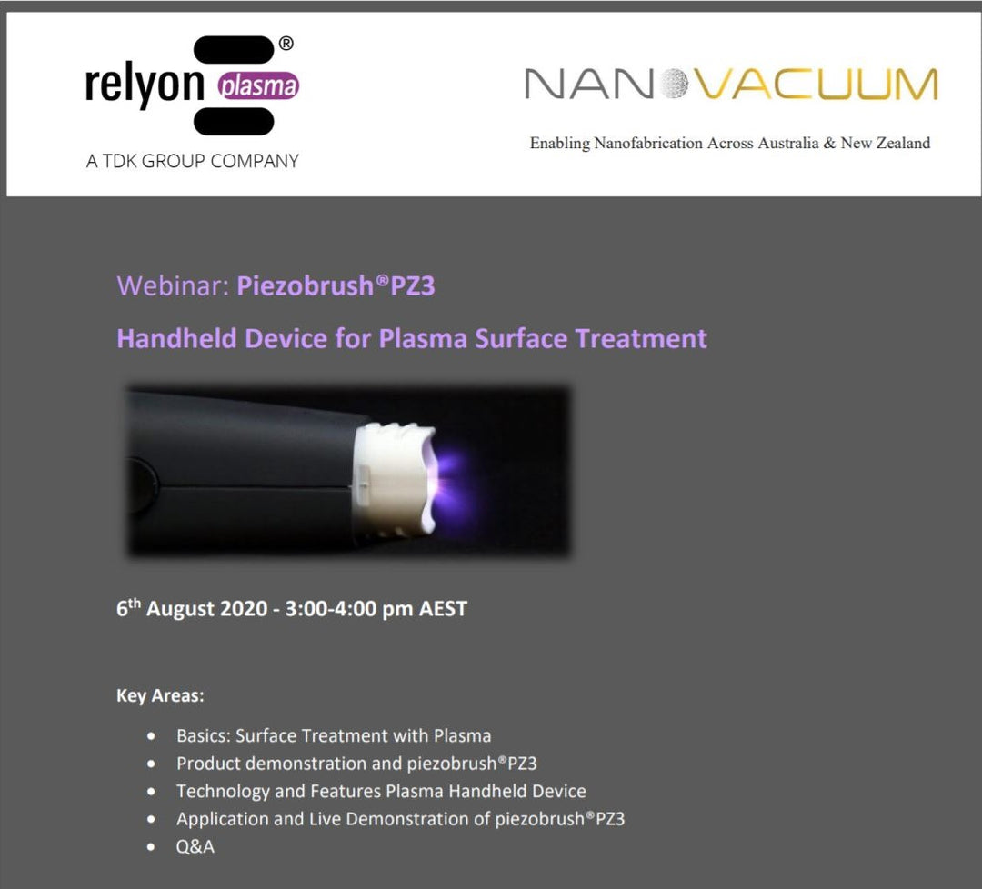 Surface plasma treatment webinar