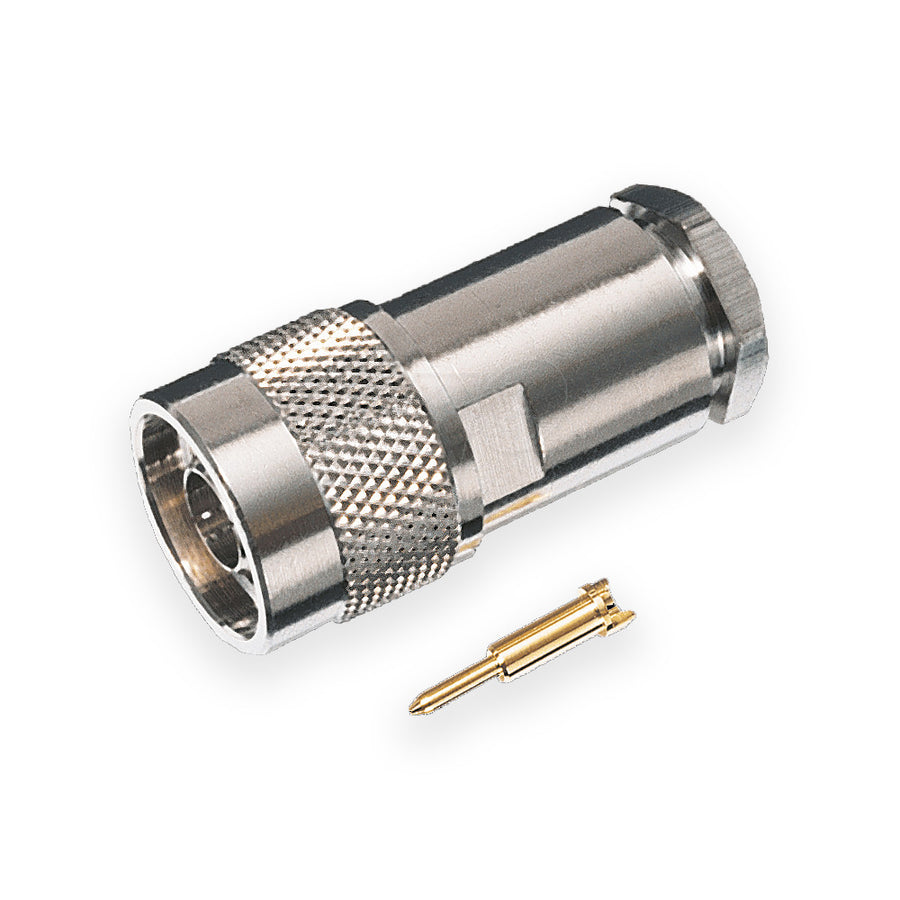 AIR SIDE TYPE N CONNECTOR, STRAIGHT, 50 OHMS, FOR USE WITH RG213 TYPE AIR SIDE CABLE