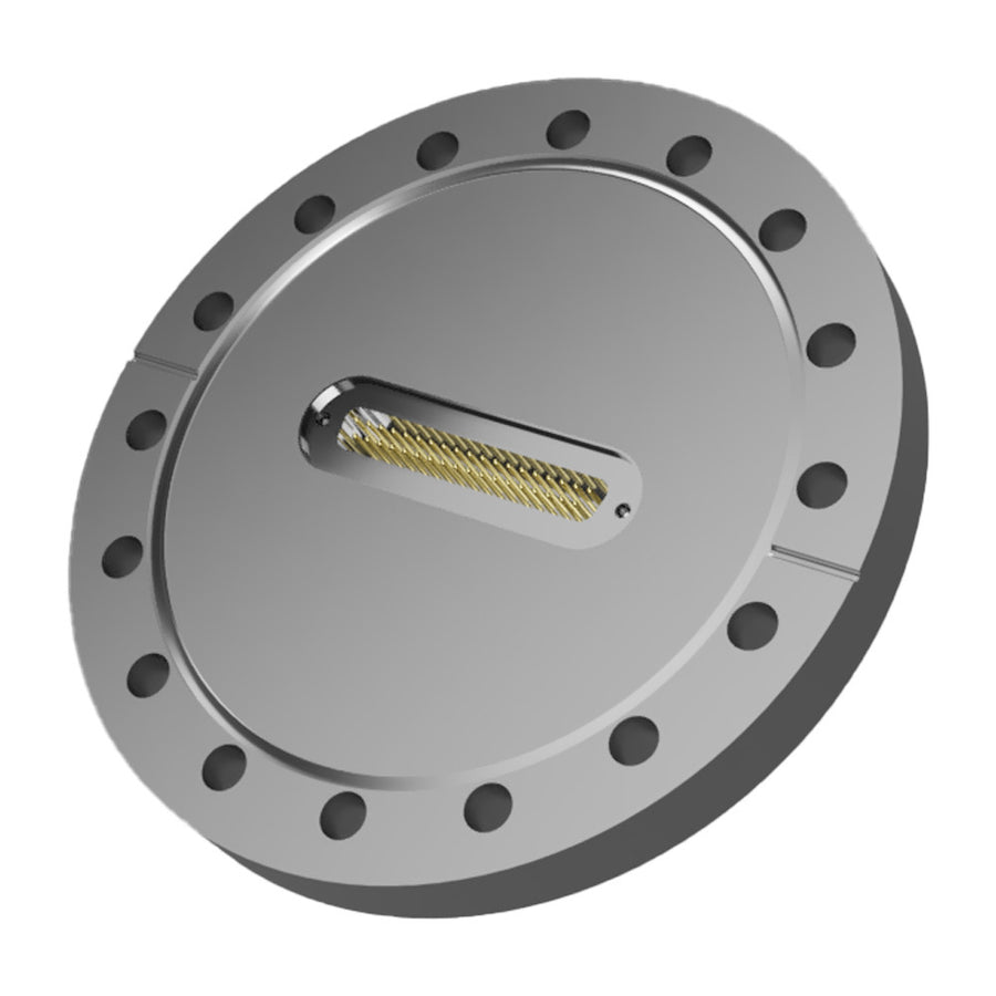 DN100CF FLANGE, SUB-D 37-WAY FEEDTHROUGH, UHV