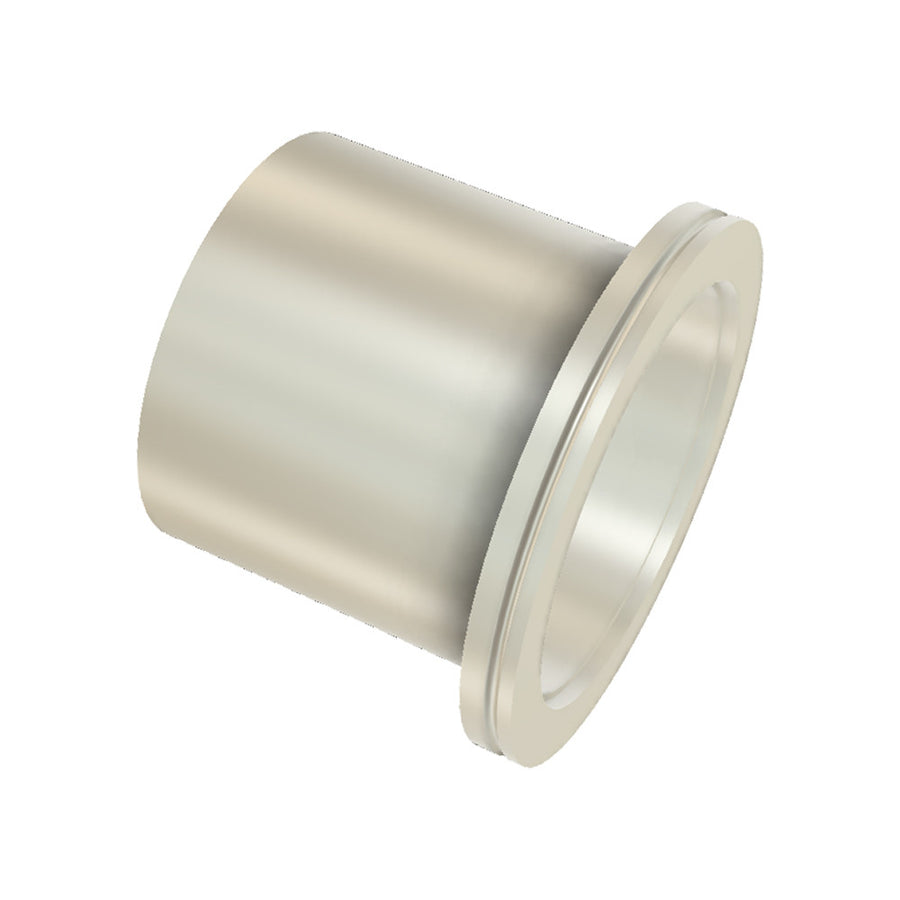 DN100 ISO-K Flange with Tube, Stainless Steel, 100mm long