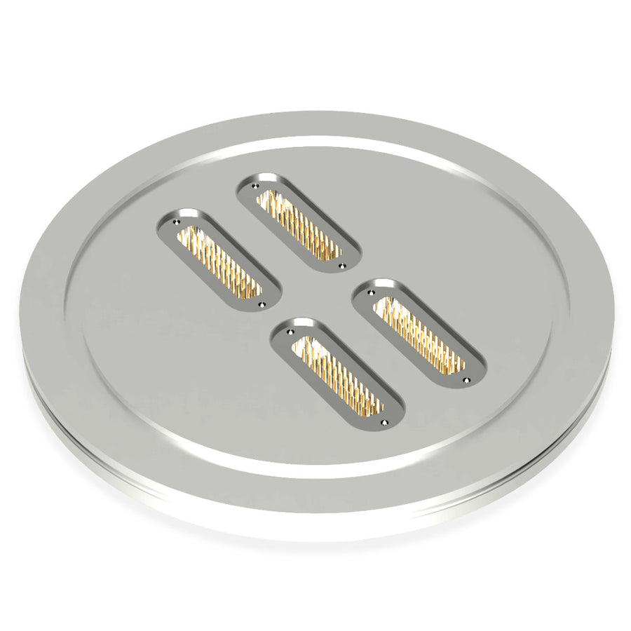 DN160ISO-K FLANGE, 4 x SUB-D 25-WAY FEEDTHROUGHS