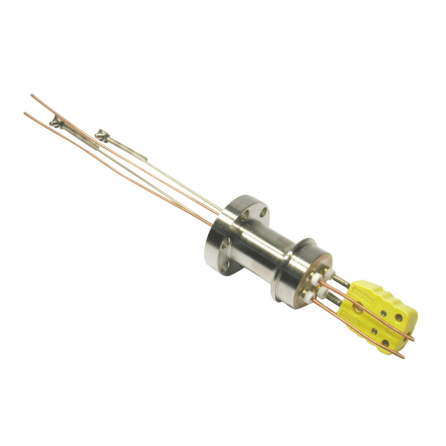 DN16CF COMBINATION FEEDTHROUGH, 2x Cu CONDUCTORS 15A, 1 T/C PAIR TYPE K, AIR SIDE CONNECTORS