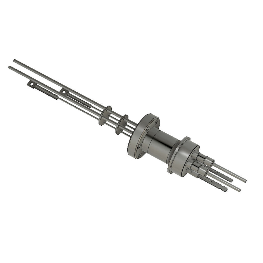DN16CF COMBINATION FEEDTHROUGH, 2x Cu CONDUCTORS 30A, 1 T/C TYPE K, AIR SIDE CONNECTORS