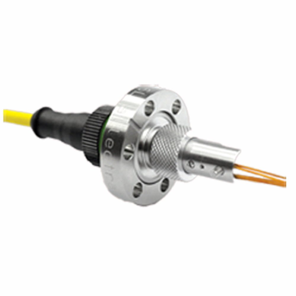DN16CF FLANGE WITH M12 FEEDTHROUGH SET, UHV & AIR SIDE CONNECTORS, 5m CABLE