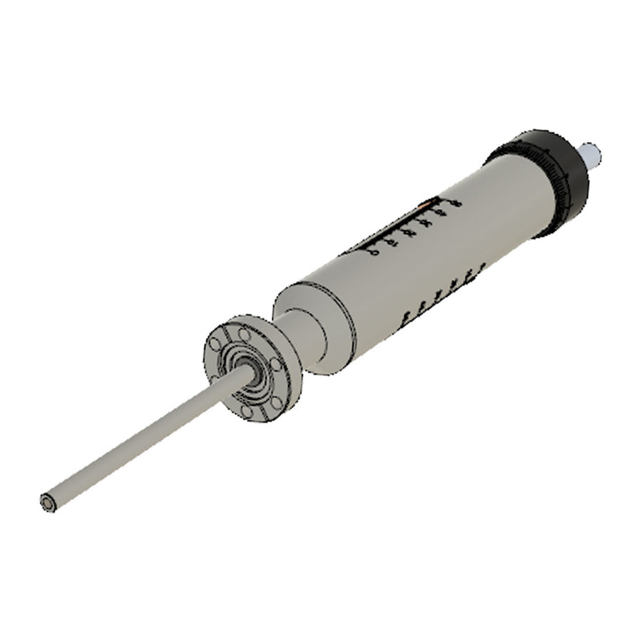 DN16CF MANUAL LINEAR DRIVE, 6mm SHAFT, 50mm TRAVEL