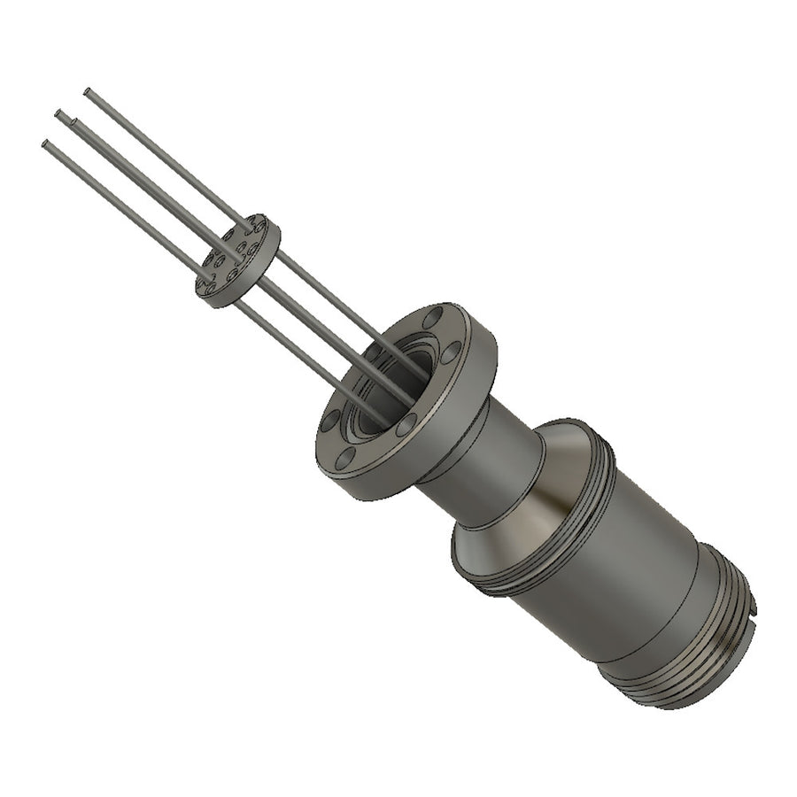 DN16CF MULTIPIN FEEDTHROUGH, 4 PINS, ALUMEL CONDUCTORS, 700V, AIR SIDE MS CONNECTOR