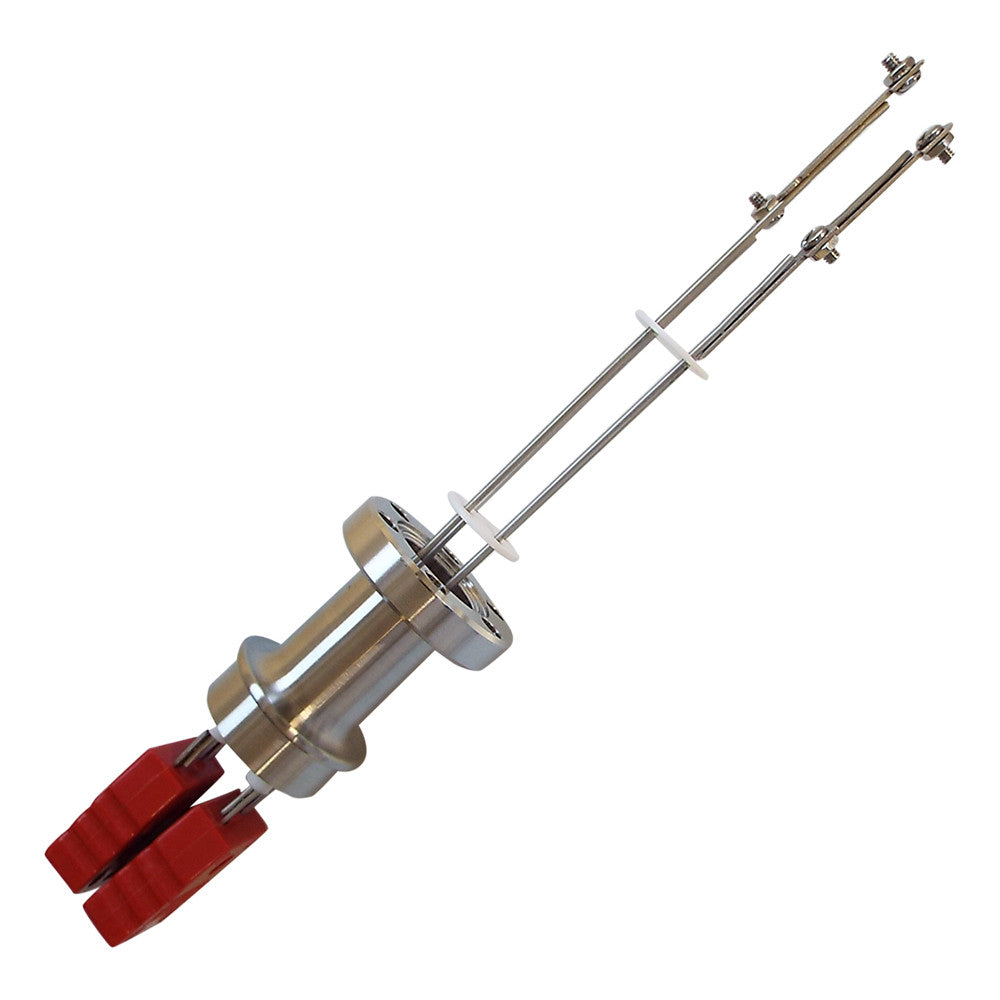 DN16CF THERMOCOUPLE FEEDTHROUGH, TYPE C, 2 PAIRS, AIR & VACUUM-SIDE CONNECTORS