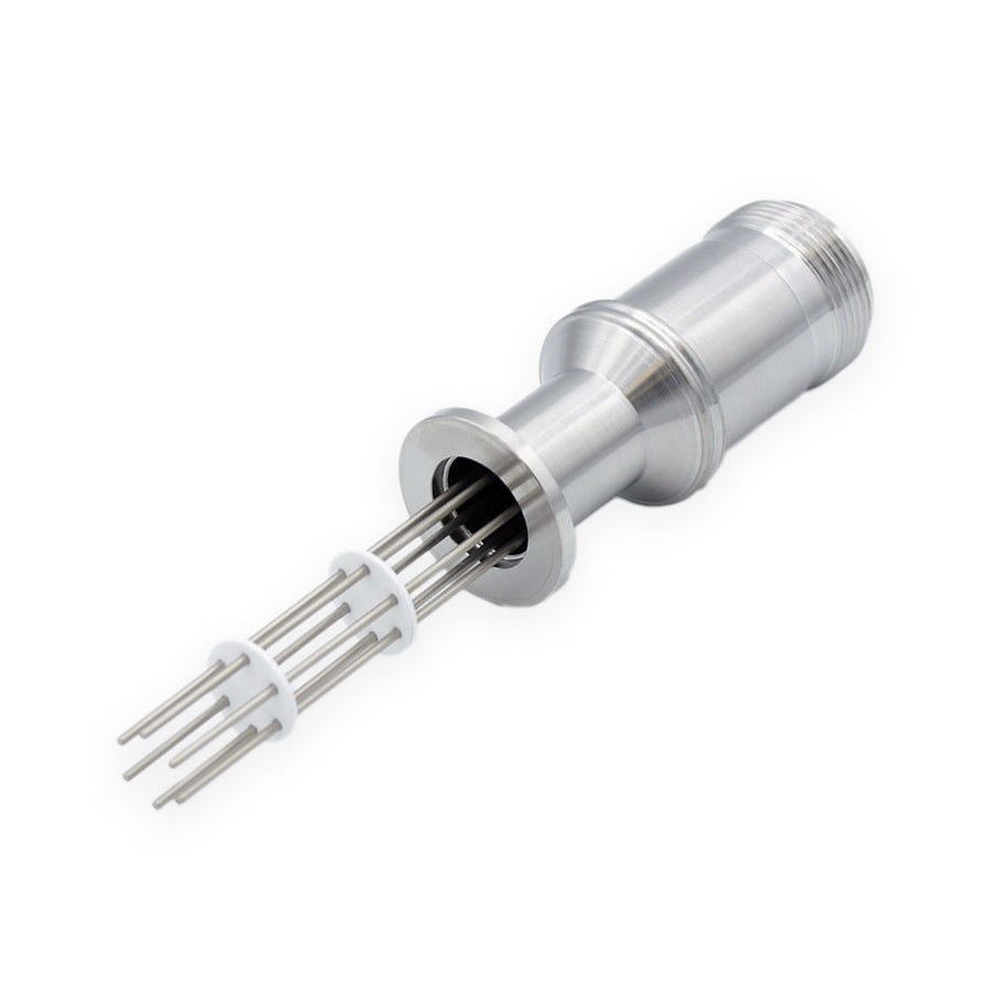 DN16KF MS STYLE THERMOCOUPLE FEEDTHROUGH, 3 PAIRS K THERMOCOUPLES, WITH AIR SIDE SOCKET