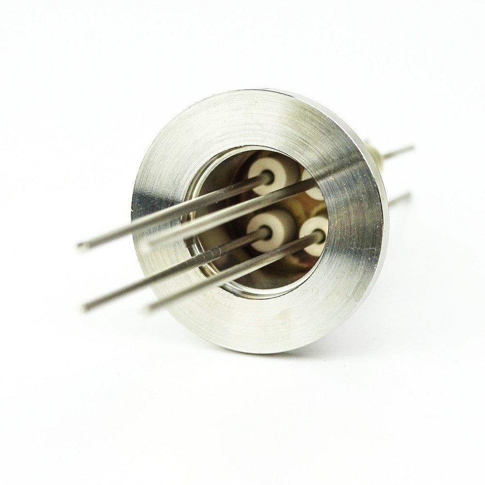 DN16KF POWER FEEDTHROUGH, 4x STAINLESS STEEL CONDUCTORS, 5KV, 1A