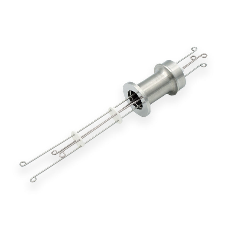 DN16KF THERMOCOUPLE FEEDTHROUGH, TYPE N, 2 PAIRS, AIR AND VACUUM-SIDE CONNECTORS INCLUDED