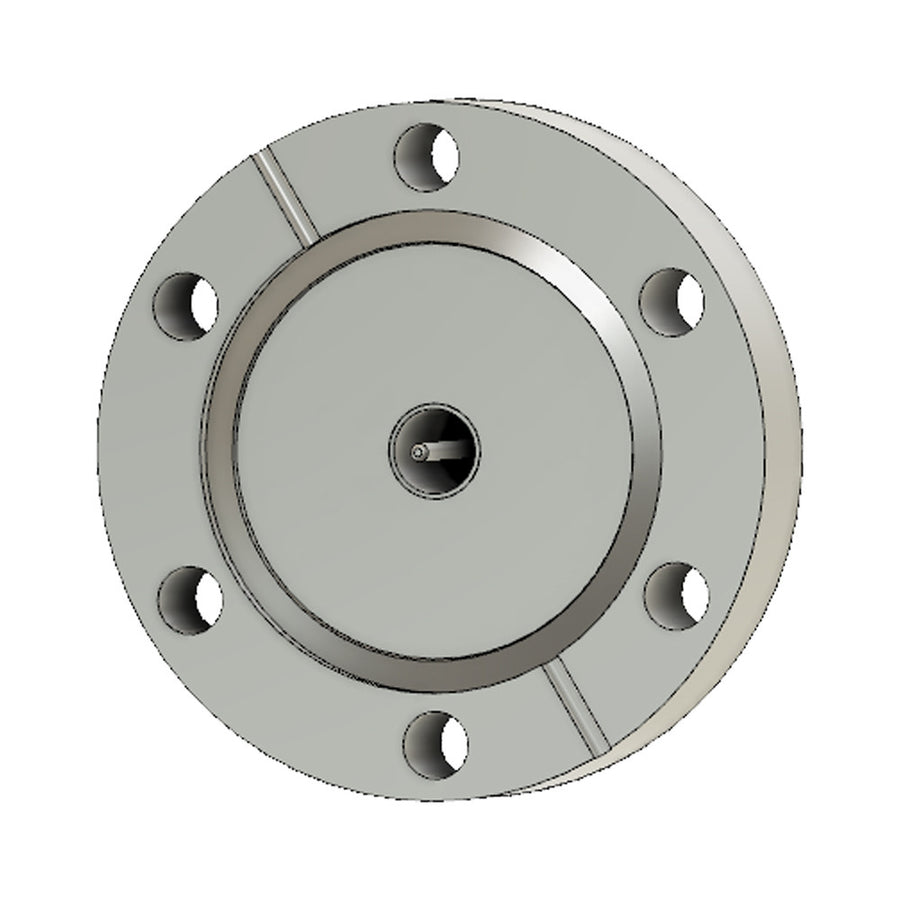 DN40CF 1 X SMA FEEDTHROUGH, 50 OHM, SINGLE SIDED, GROUNDED SHIELD, 1000V DC, 3A MAX, 6.5 GHz