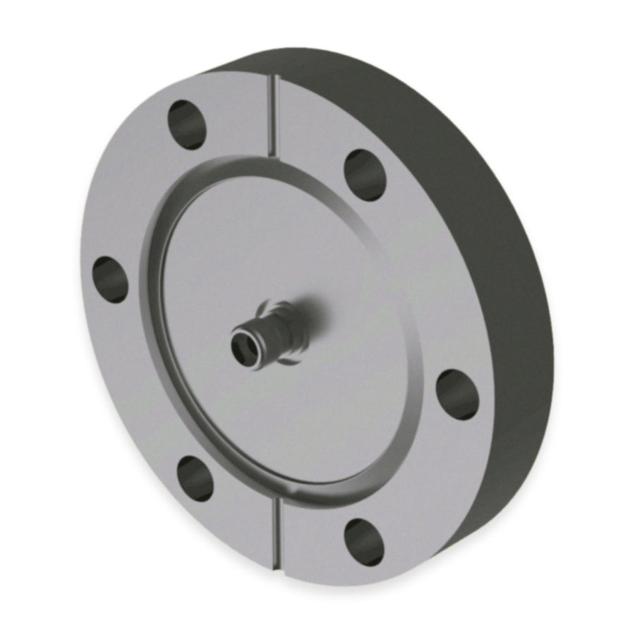 DN40CF FIBRE OPTIC PC FEEDTHROUGH, HIGH VACUUM, O RING VACUUM SEAL