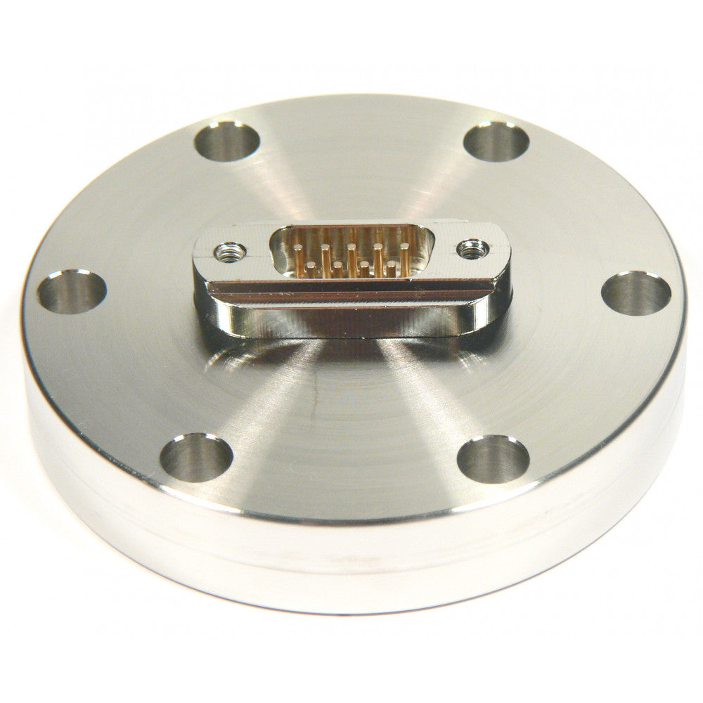 DN40CF FLANGE, SUB-D 9-WAY TITANIUM NON-MAGNETIC FEEDTHROUGH, UHV