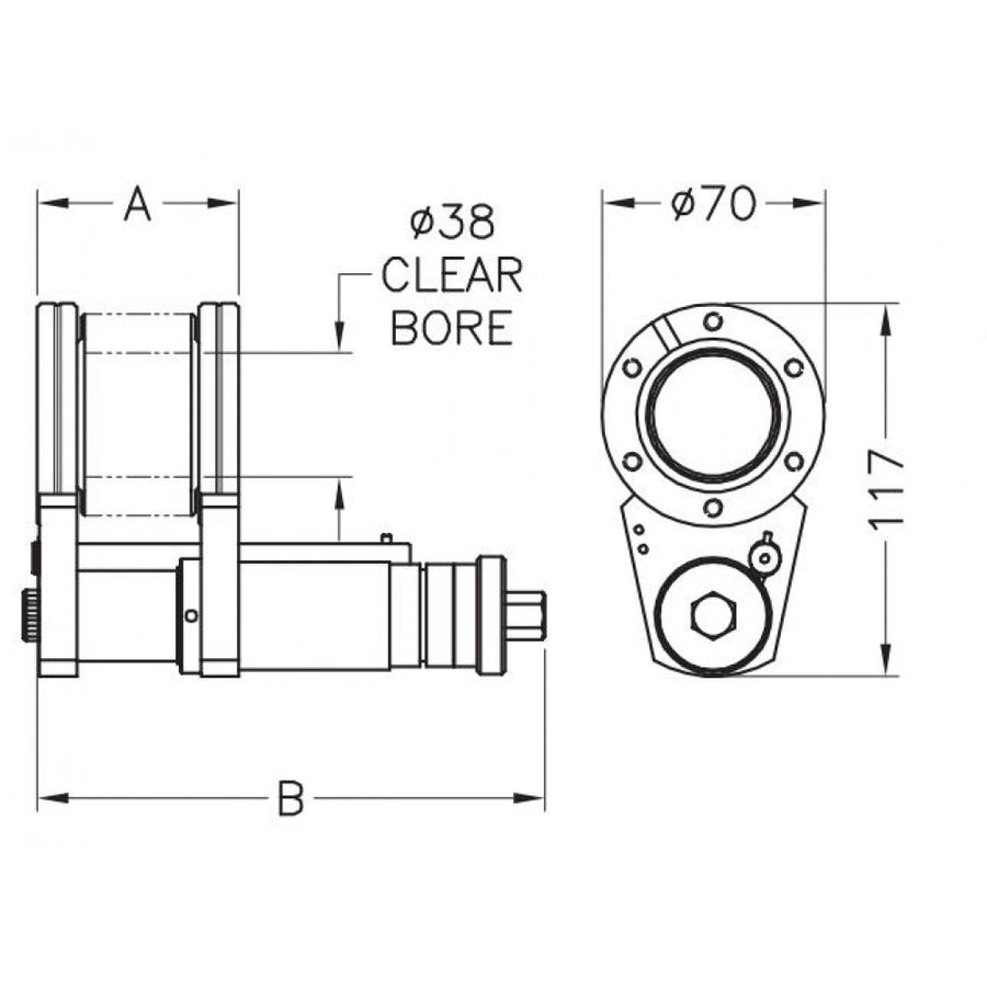 DN40CF LINEAR Z-SHIFTER, BELLOWS SEALED, 50mm TRAVEL
