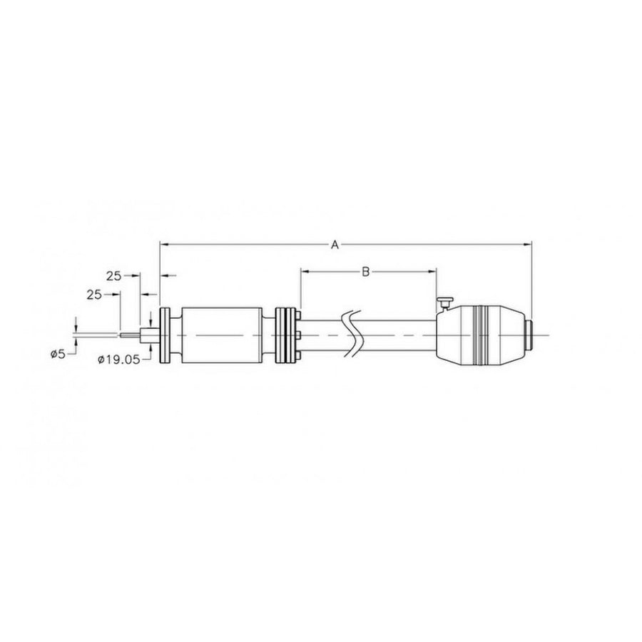 DN40CF MAGNETIC LINEAR SAMPLE TRANSFER DEVICE, TRAVEL 610mm