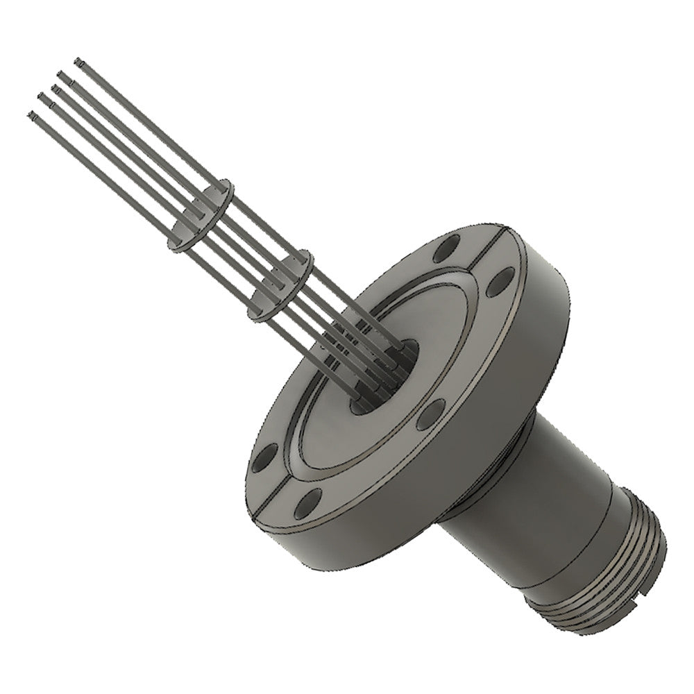 DN40CF MULTIPIN FEEDTHROUGH, 10 PINS, 700V, AIR SIDE MS CONNECTOR