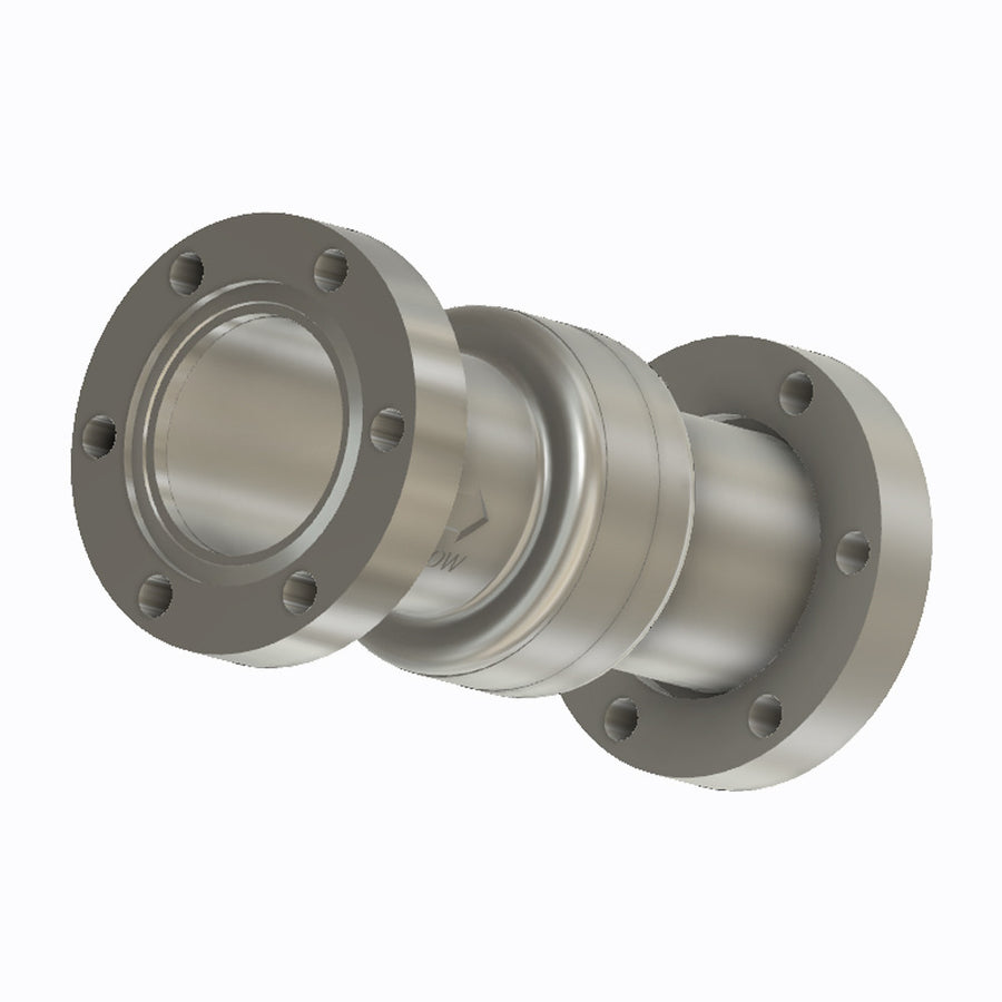 DN40CF Pressure Burst Disc, Low Pressure Type, 316 SS, 40CF Rotatable Exit Flange for Gas Recovery