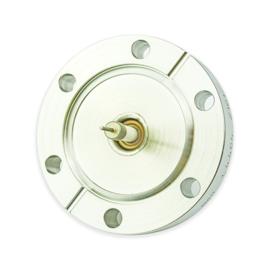 DN40CF SHV 10KV COAXIAL FEEDTHROUGH, EXPOSED TYPE, AIR SIDE CONNECTOR