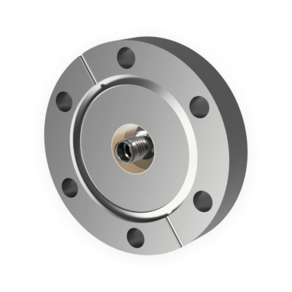DN40CF SMA FEEDTHROUGH, 50 OHM, DOUBLE SIDED, FLOATING SHIELD, 1000V DC, 3A MAX, 6.5 GHz