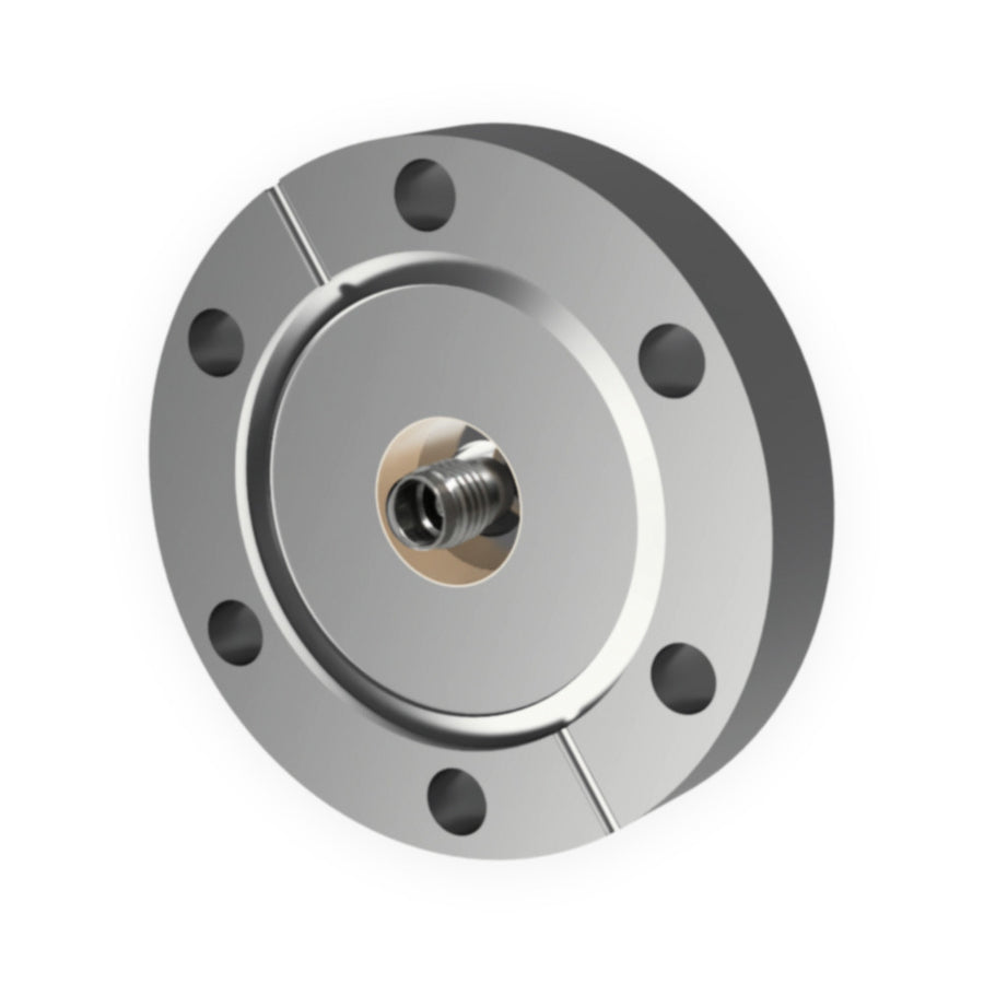 DN40CF SMA FEEDTHROUGH, 50 OHM, DOUBLE SIDED, FLOATING SHIELD, 1000V DC, 3A MAX, 6.5 GHz