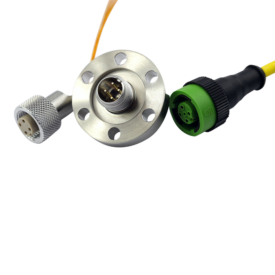 DN40KF MS FEEDTHROUGH, 4x MOLYBDENUM CONDUCTORS, 12KV, 7.5A, AIR SIDE MS CONNECTOR