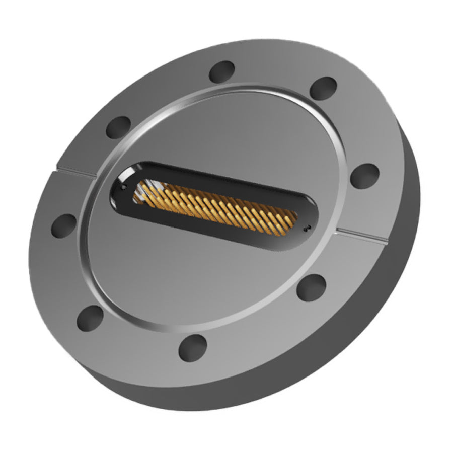 DN63CF FLANGE, SUB-D 37-WAY FEEDTHROUGH, UHV