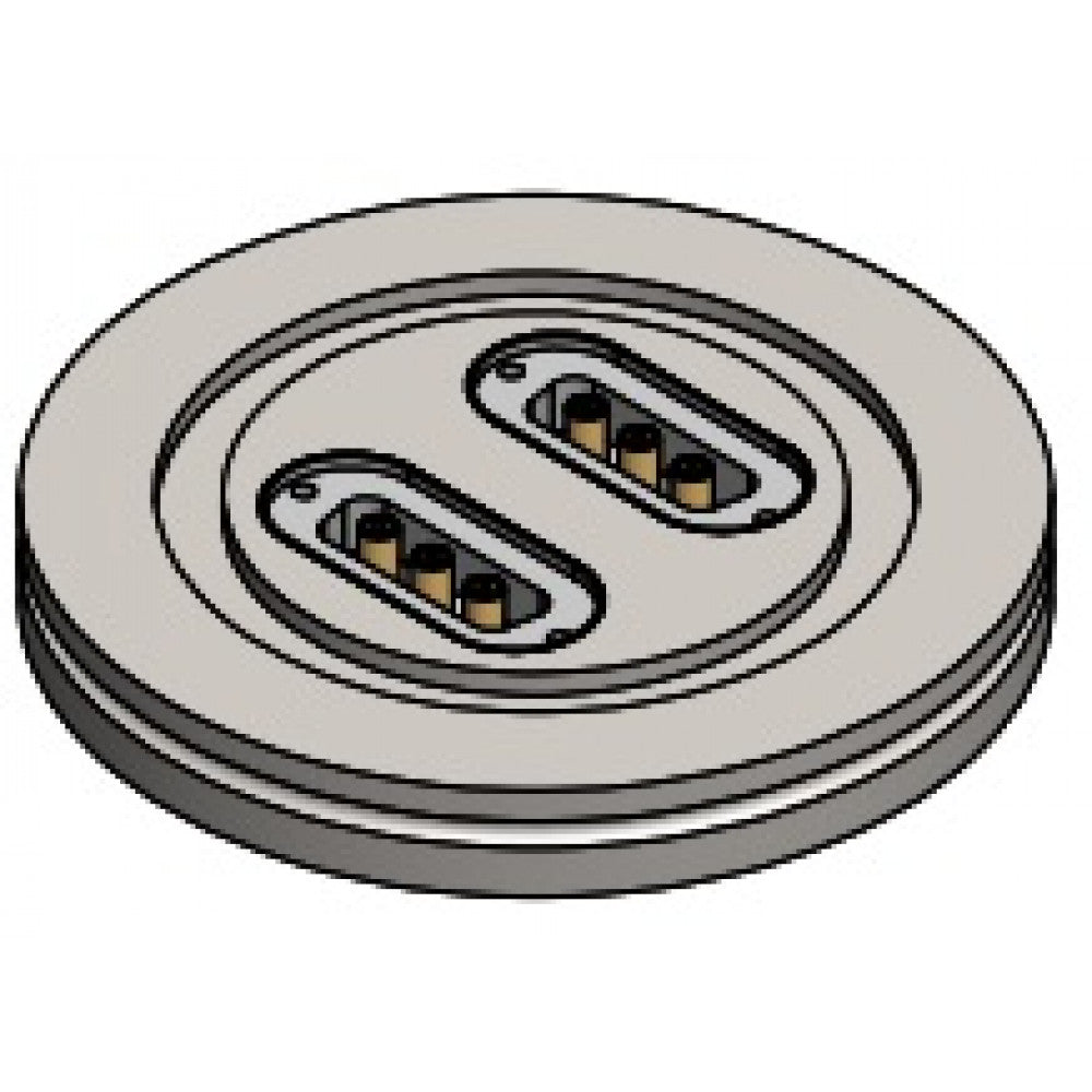 DN63ISO-K COAX SUB-D FEEDTHROUGH WITH 6 x COAXIAL PINS, FLOATING SHIELD