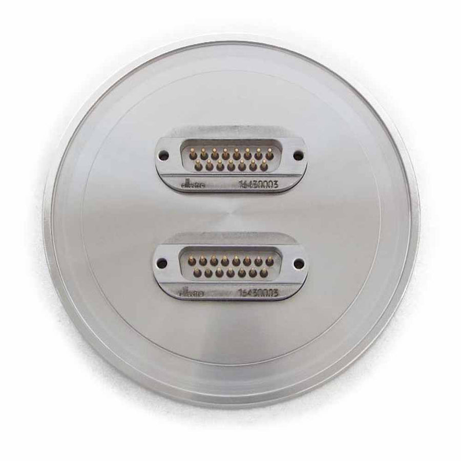 DN63ISO-K FLANGE, 2 x SUB D 15-WAY FEEDTHROUGHS