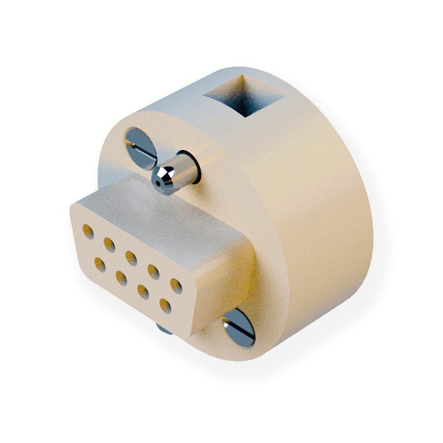 FEMALE CONNECTOR, FOR 9 PIN FEEDTHROUGH, PEEK, UHV