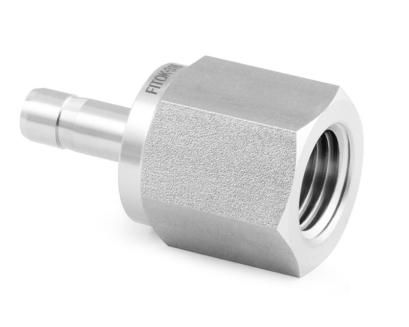 Parallel Thread Rj Fitting Rvs Female Adapter, 8mm O.D. × 3/8 Female ISO Parallel Thread(RJ), 316 SS ...