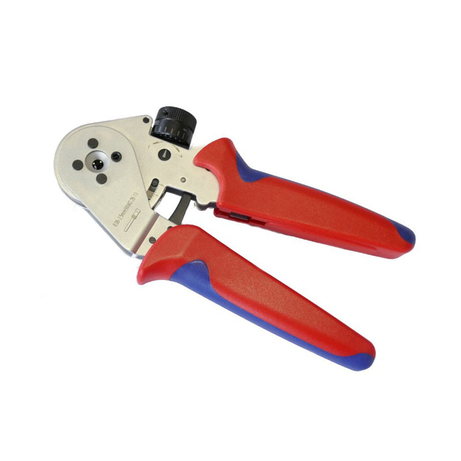 HIGH QUALITY FOUR-INDENT CRIMP TOOL FOR HV & UHV SUB-D CRIMP PINS, INC. POSITIONER, ADJ. DEPTHS, V2