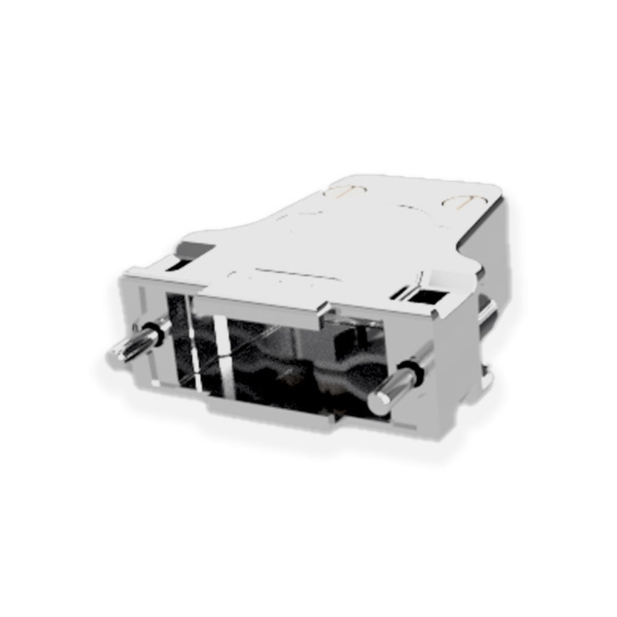 HIGH VACUUM HOUSING FOR SUB-D15 F/T, MALE & FEMALE SOCKETS, INC. STRAIN RELIEF & NON VENTED FASTENER