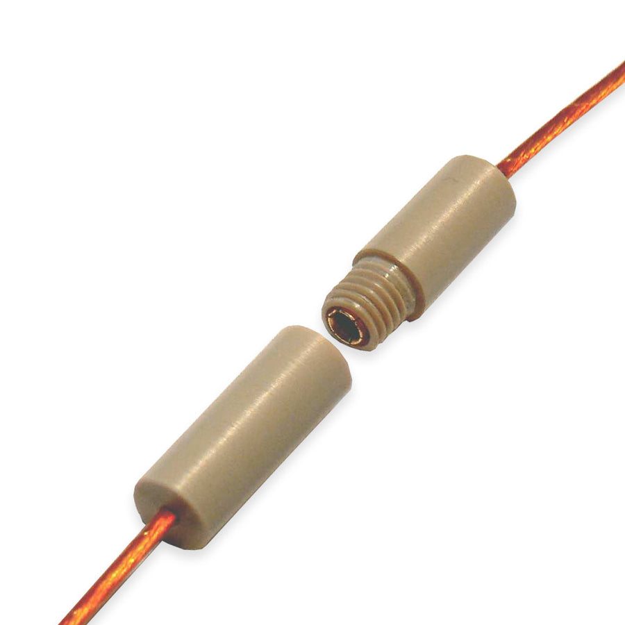 IN VACUUM CABLE CONNECTOR, PEEK SET OF PLUG AND SOCKET, HIGH CURRENT TYPE