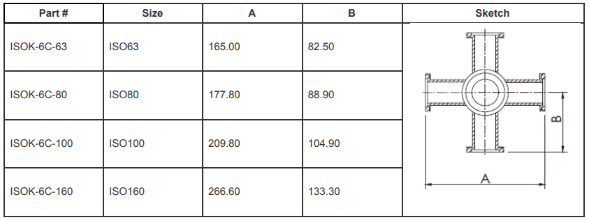 ISO-K 6-Way Crosses (ISO100)