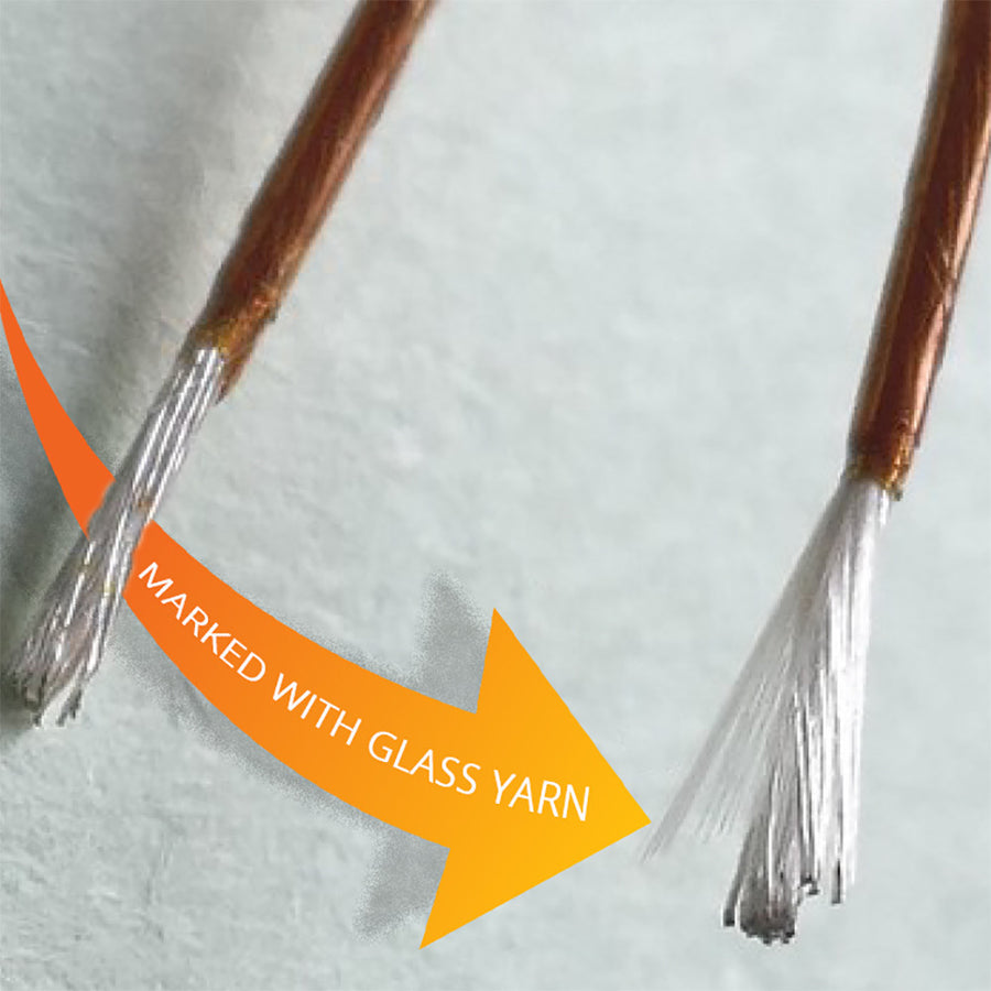 KAP301 KAPTON TWISTED PAIR CABLE, 0.24MM, 2 CONDUCTORS 7 x 0.08mm, CONDUCTOR Ø0.24mm. LENGTH- 100M