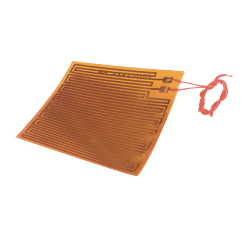 KAPTON HEATER FOIL,Square 102mm, max. 260°C, Nom. 110V, 83 Ohm, 160W