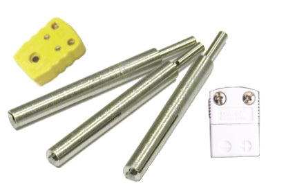 MALE THERMOCOUPLE CONNECTOR TYPE K, FOR HIGH TEMPERATURE UP TO 650°C