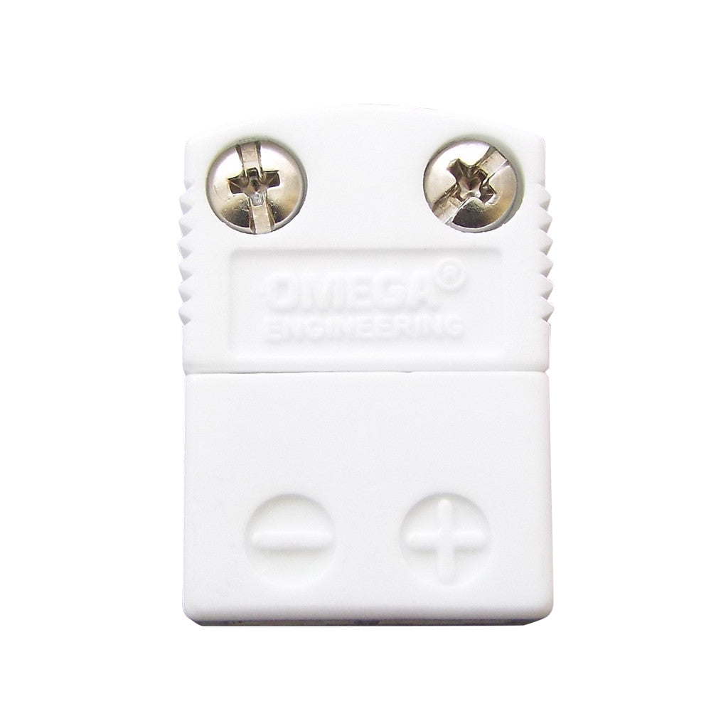 MINIATURE THERMOCOUPLE CONNECTOR, 1 PAIR, TYPE K, MAX TEMPERATURE 650°C